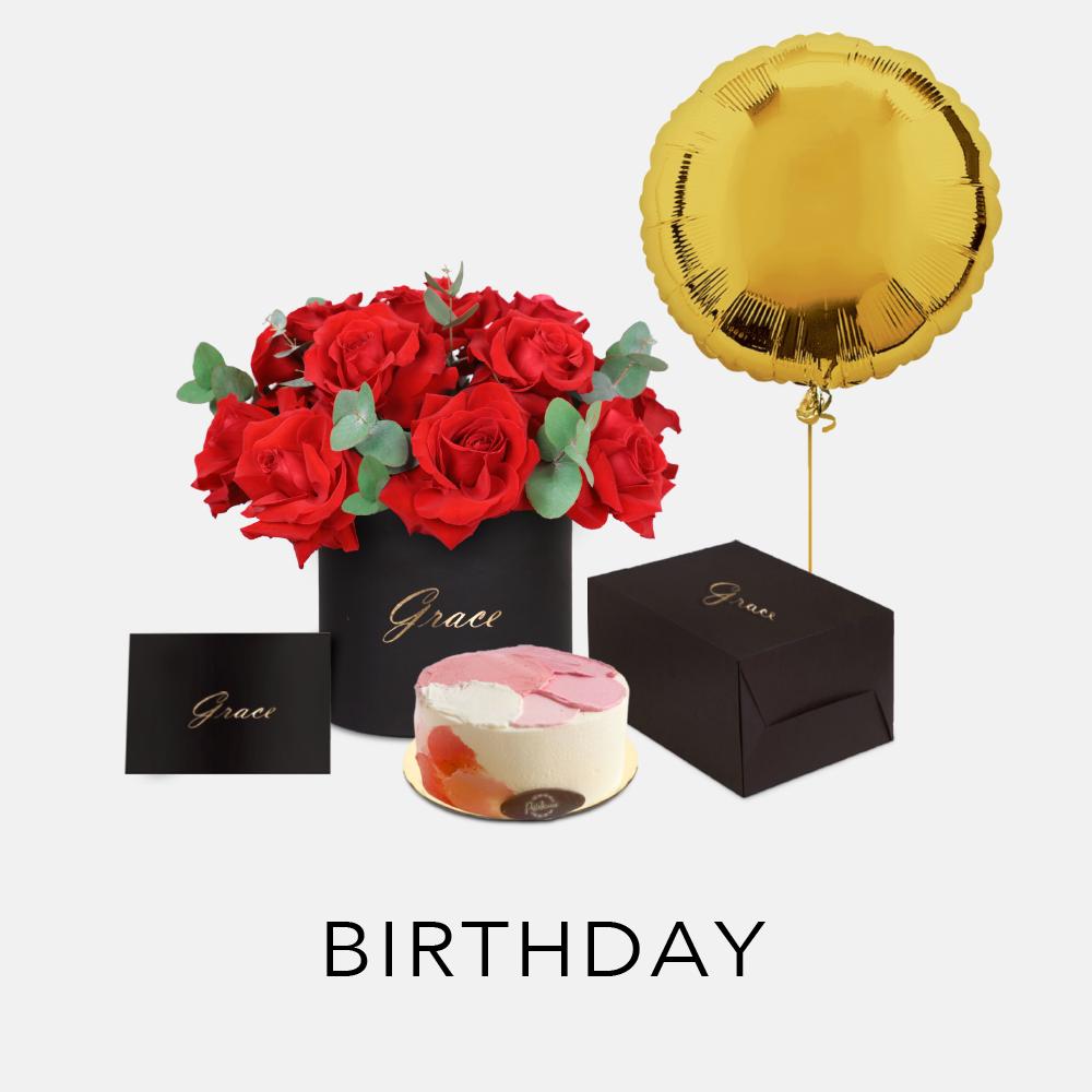 Happy Birthday Flower Delivery in Dubai Bouquests, Box & etc Grace