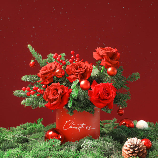 Merry Red Blooms in Box - Majestic