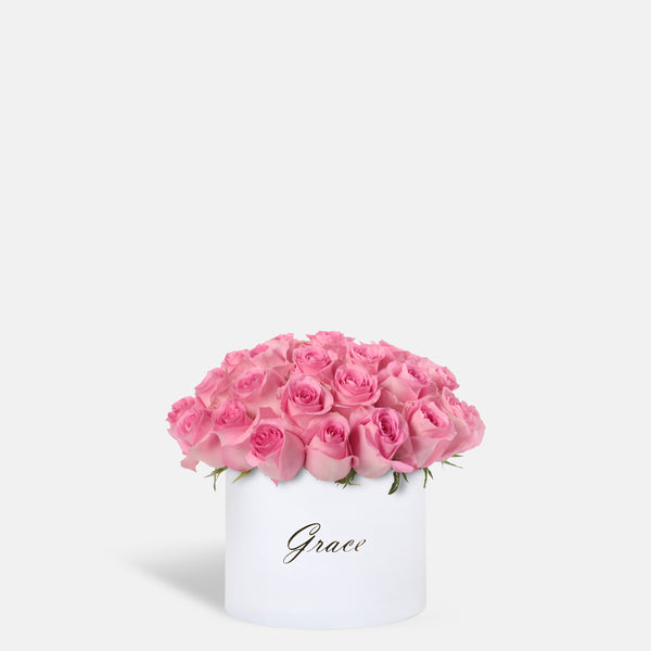 Pink Roses in Box
