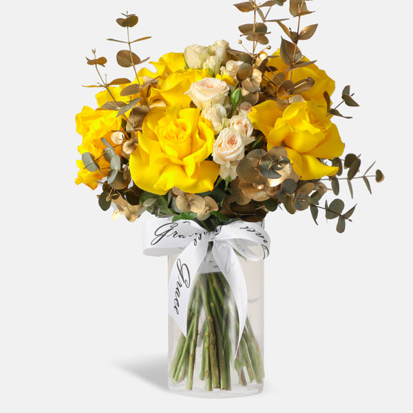 Golden Noor in Vase