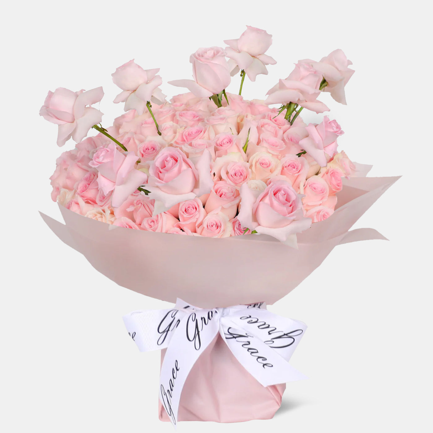 100 Pink Rose Elegance Bouquet