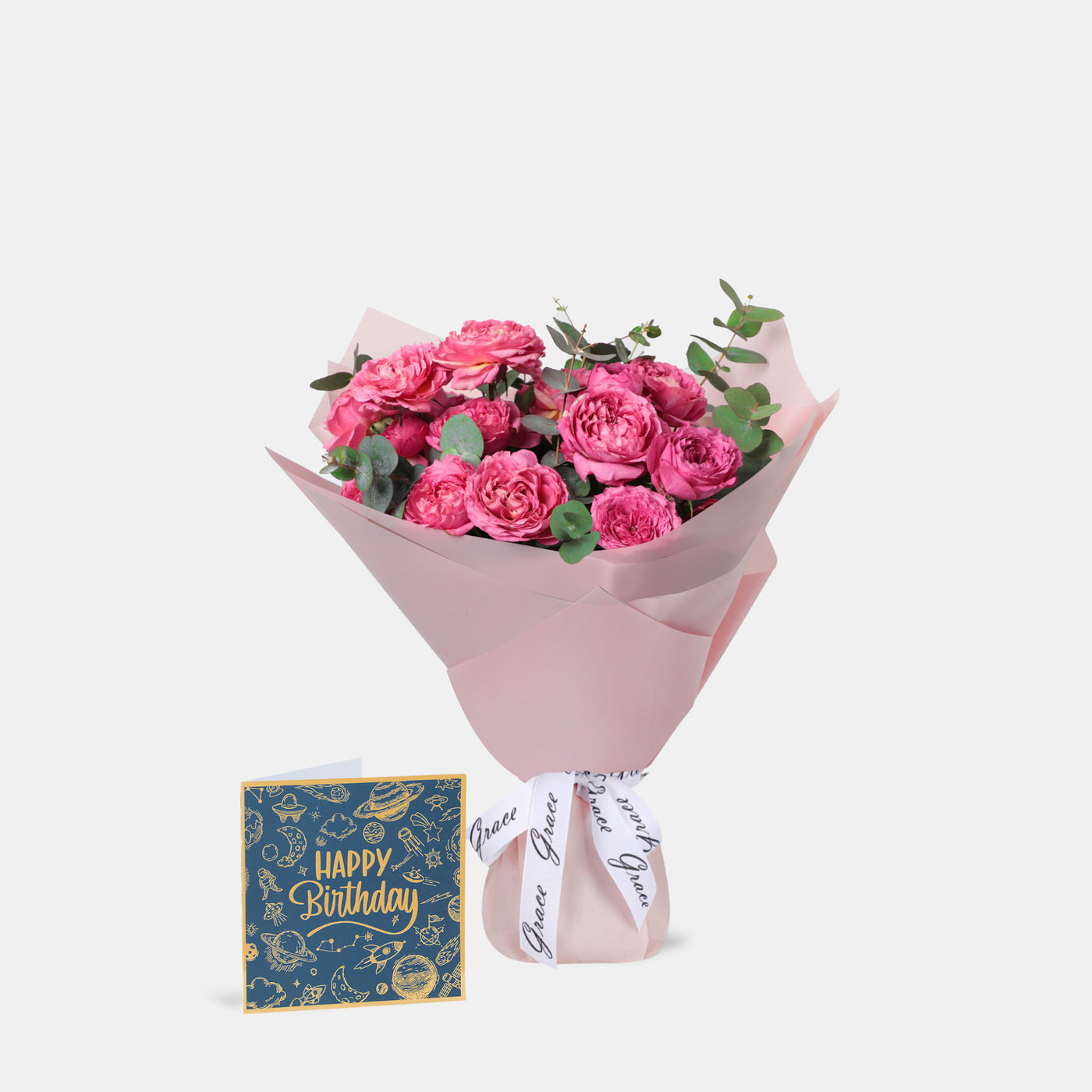 Flowers with Birthday Greetings Card