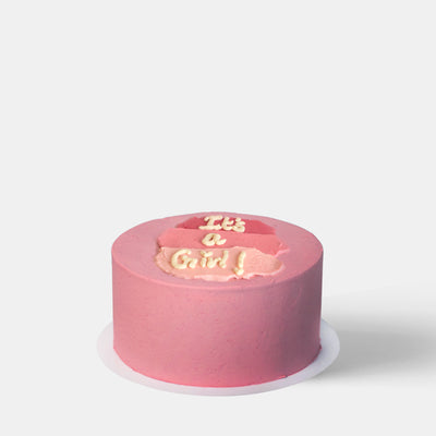 Baby Girl Pink Roses with Cake
