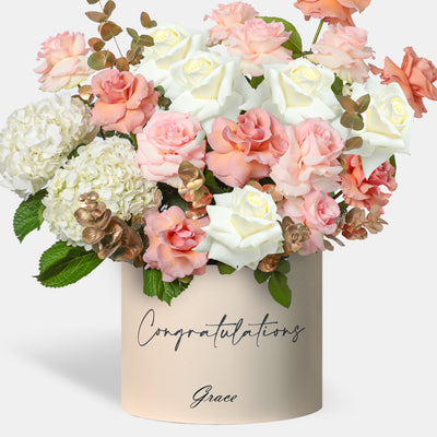 Congratulations Elegant Ivory in Box