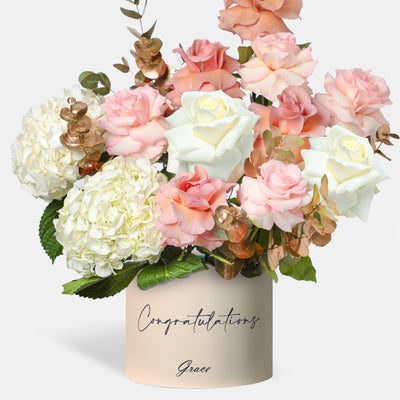 Congratulations Elegant Ivory in Box