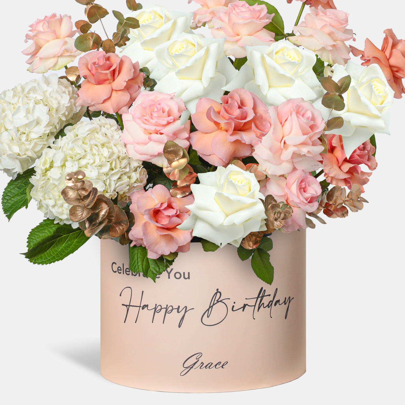 Joyful Birthday Elegant Ivory in Box