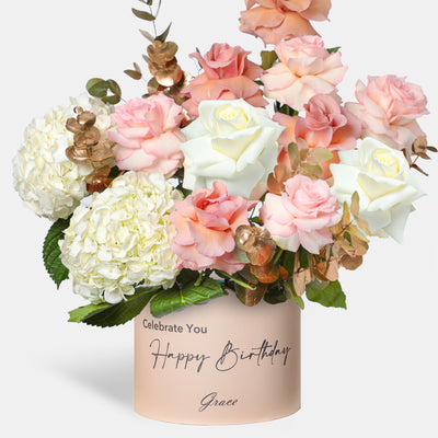 Joyful Birthday Elegant Ivory in Box
