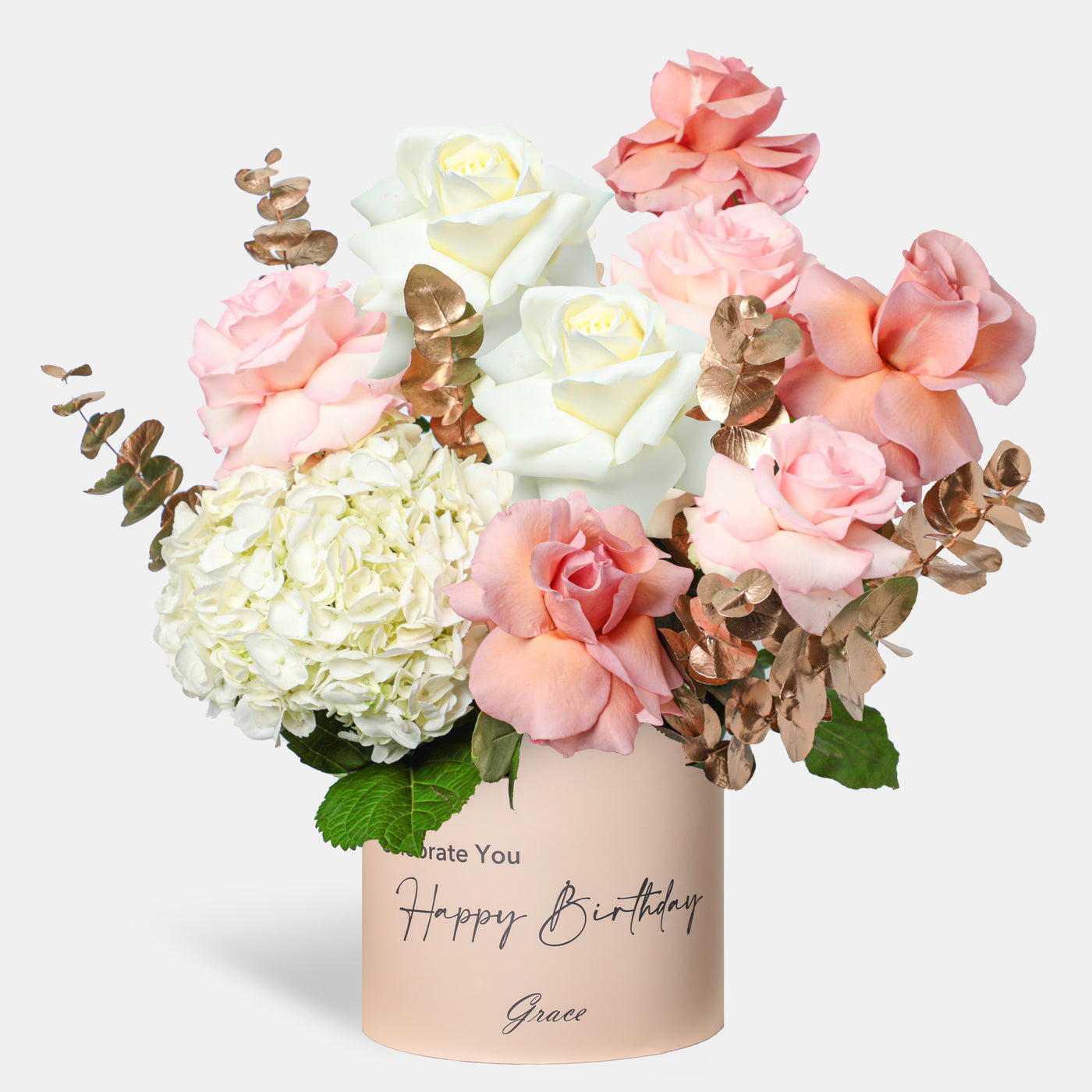 Joyful Birthday Elegant Ivory in Box