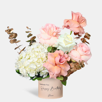 Joyful Birthday Elegant Ivory in Box