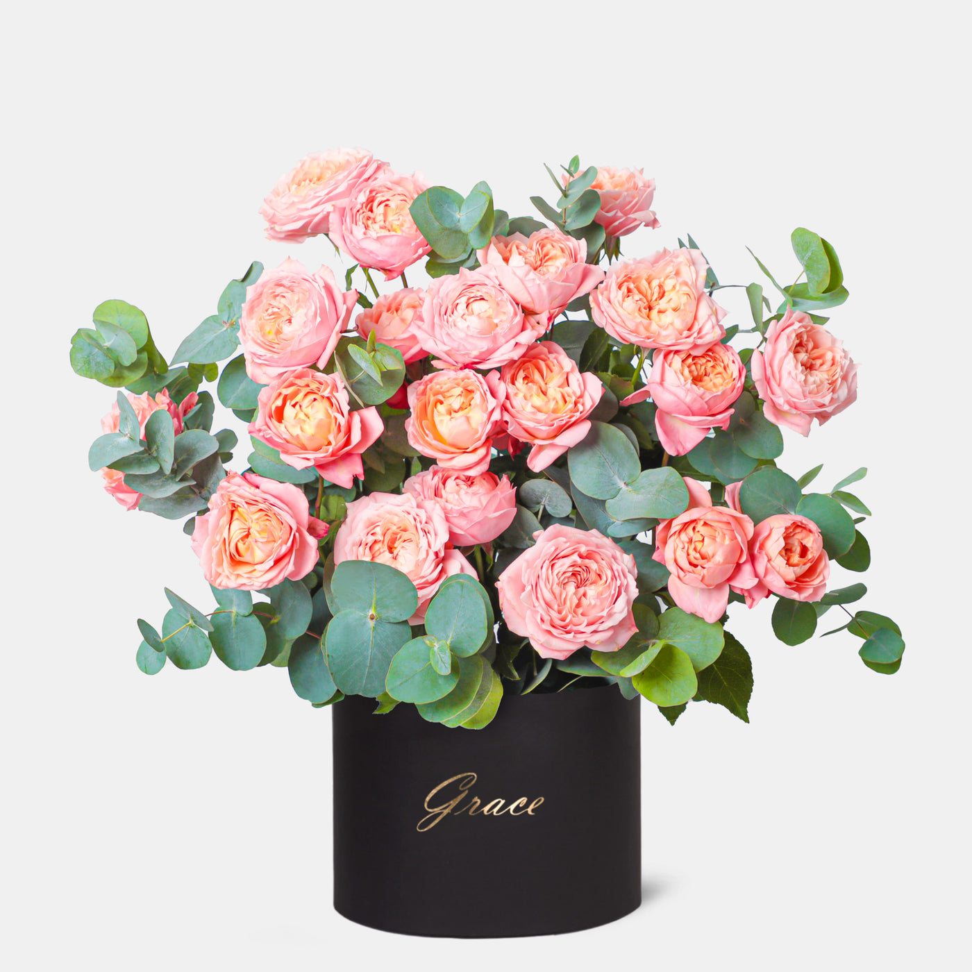 Juliet Peach Spray Roses in Box