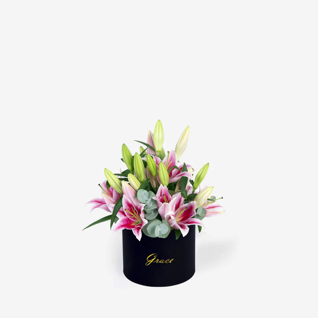 Pink Lilies in Box