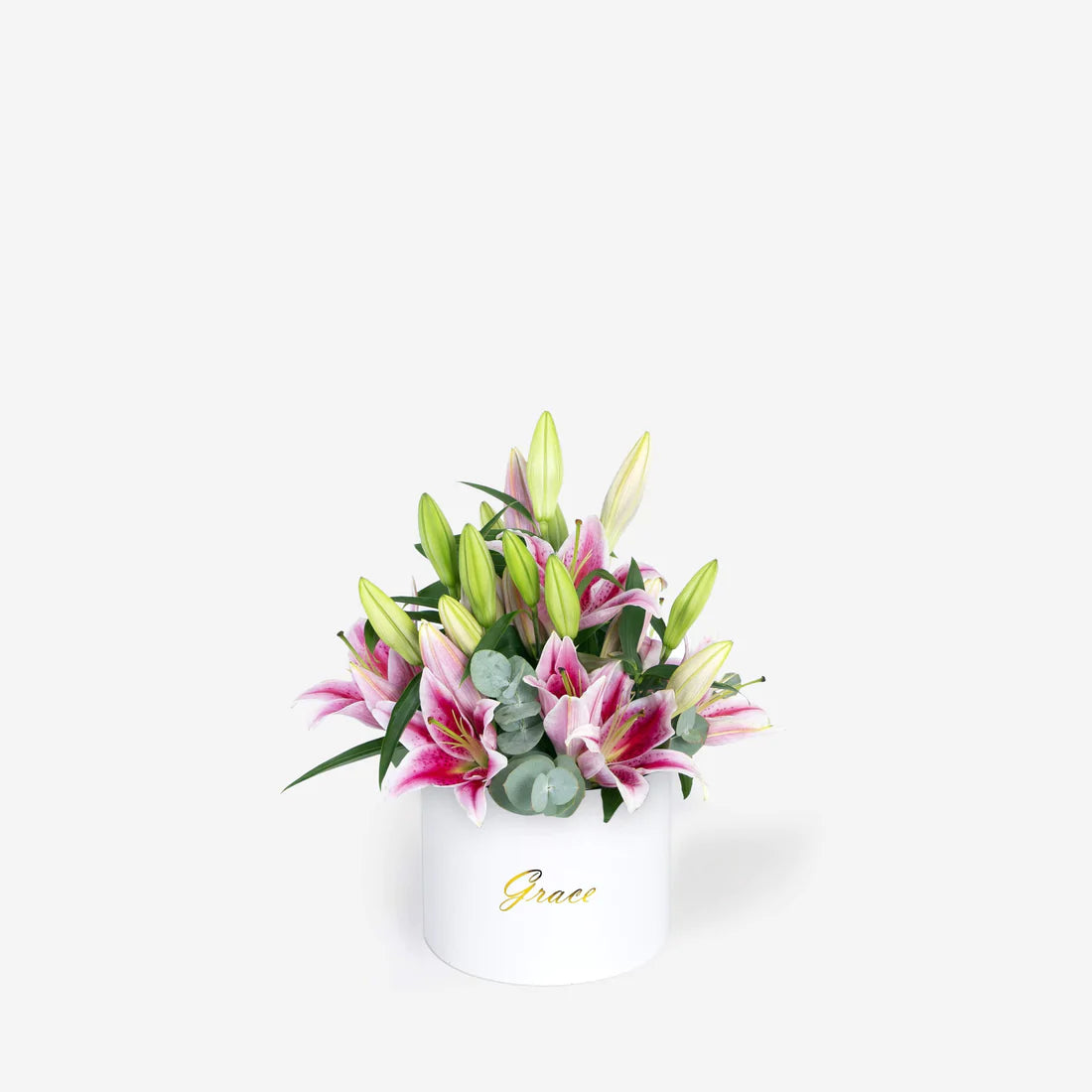 Pink Lilies in Box