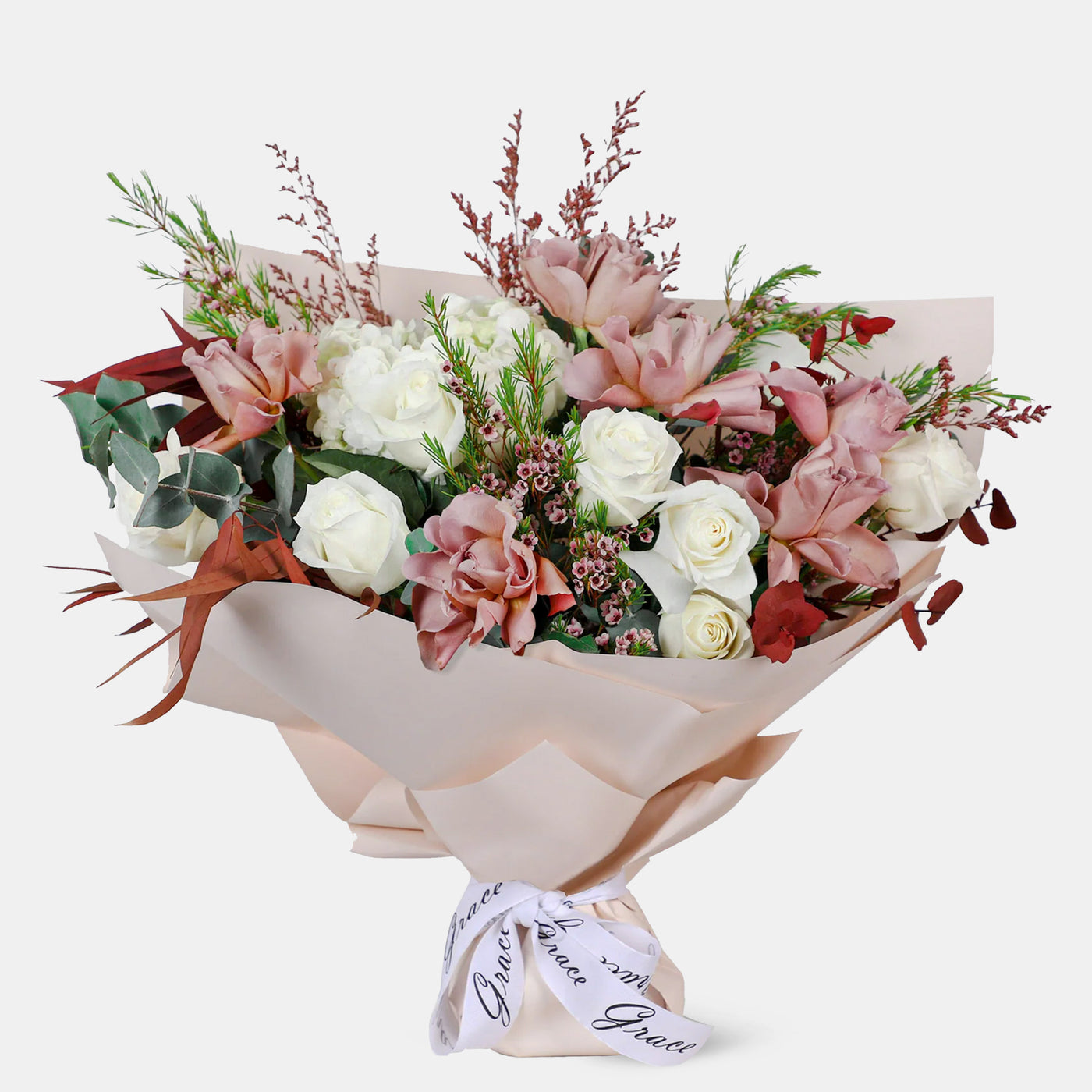 Latte Petal Elegance Bouquet - Majestic