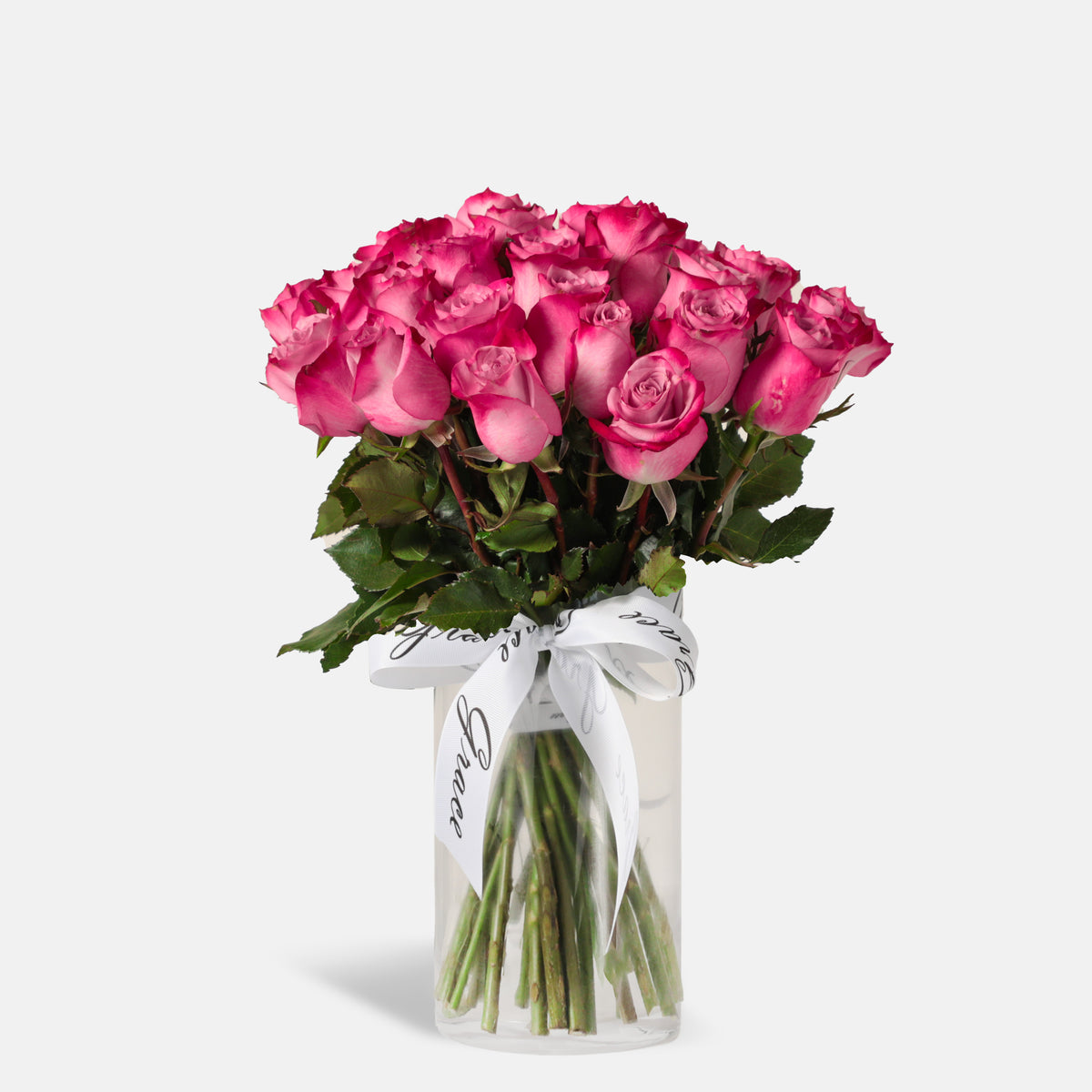 Purple Roses in Vase