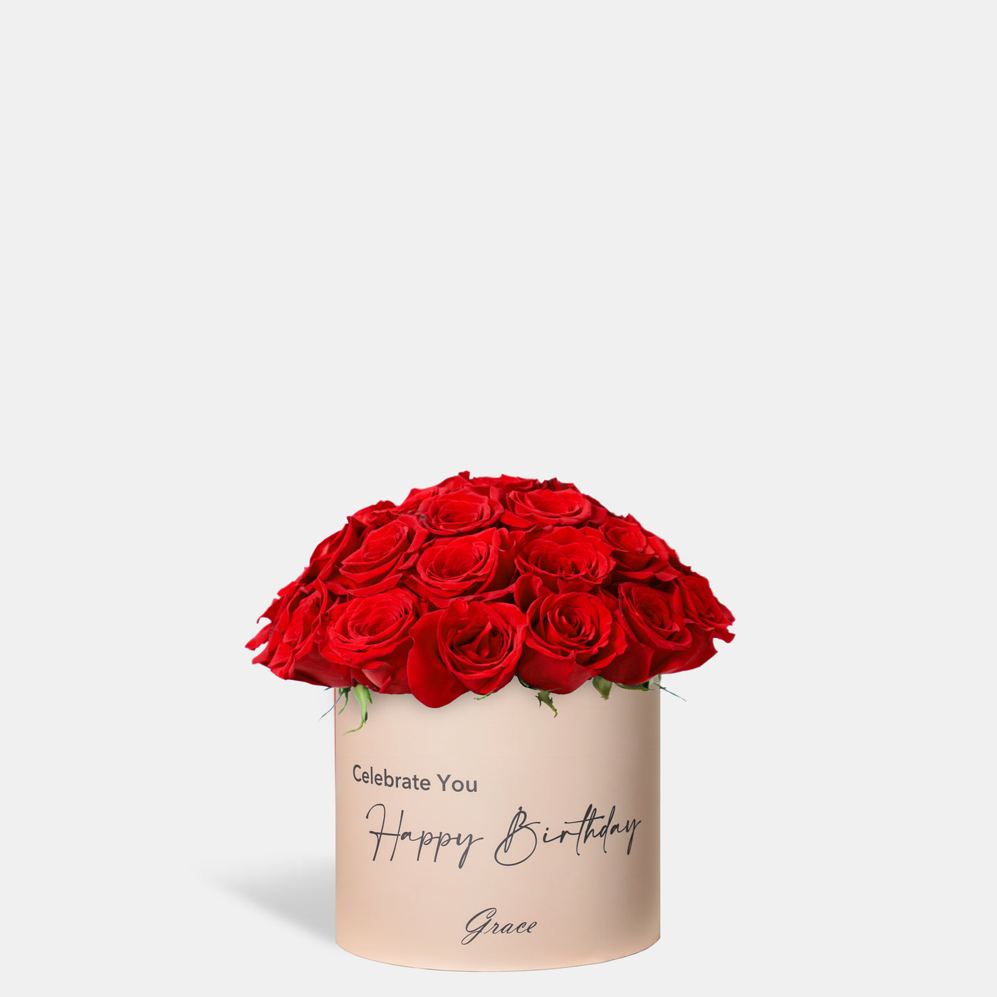 Joyful Birthday Red Roses in Box