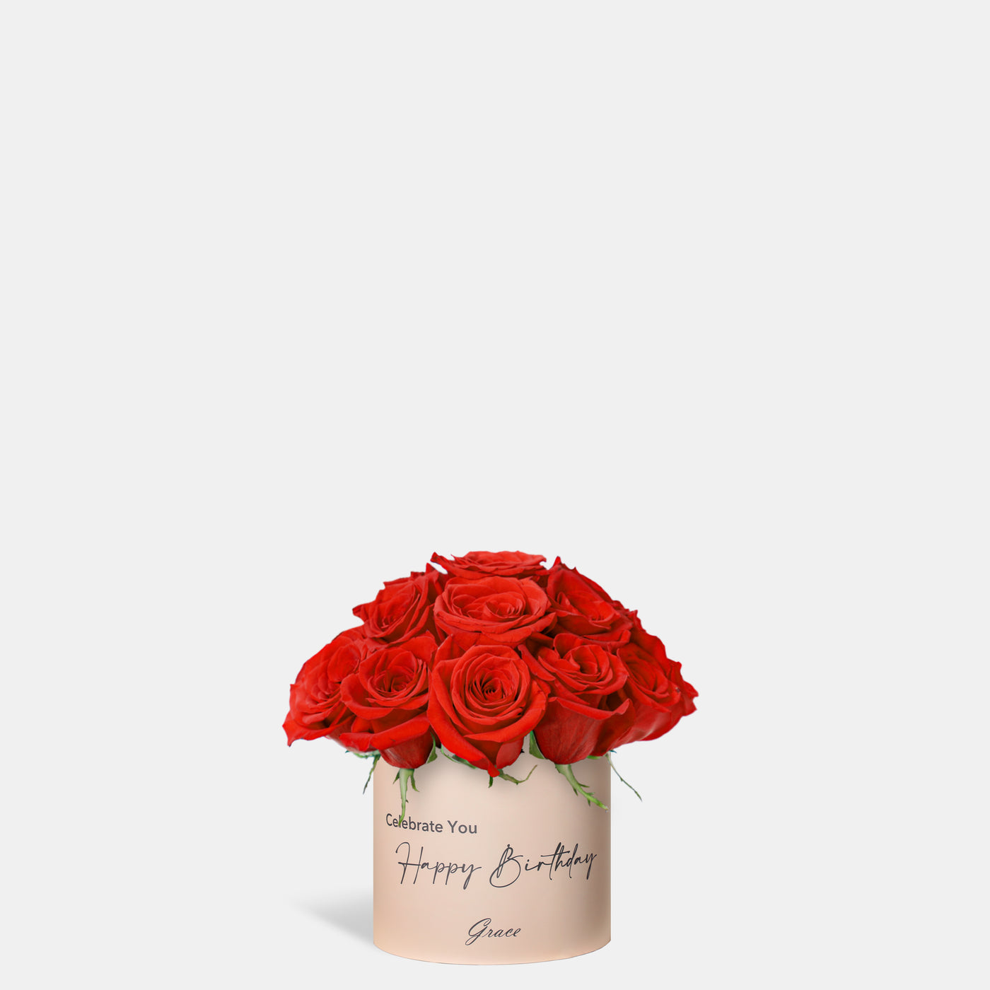 Joyful Birthday Red Roses in Box
