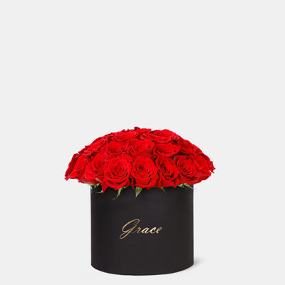 Red Roses in Box - Grandiose