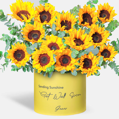 Get Well Soon Sunflower in Box