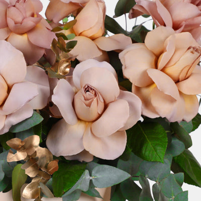 Latte Roses Blossoms in Box