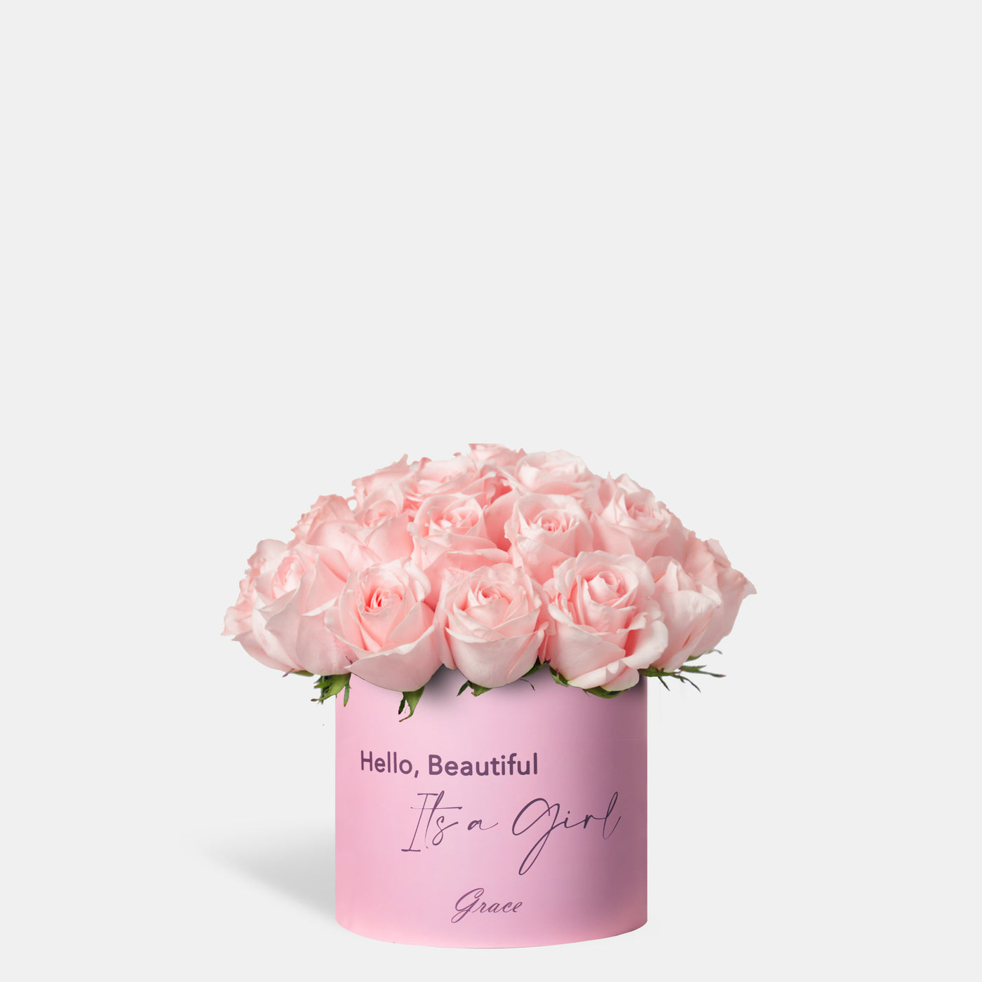 Baby Girl Pink Roses in Box