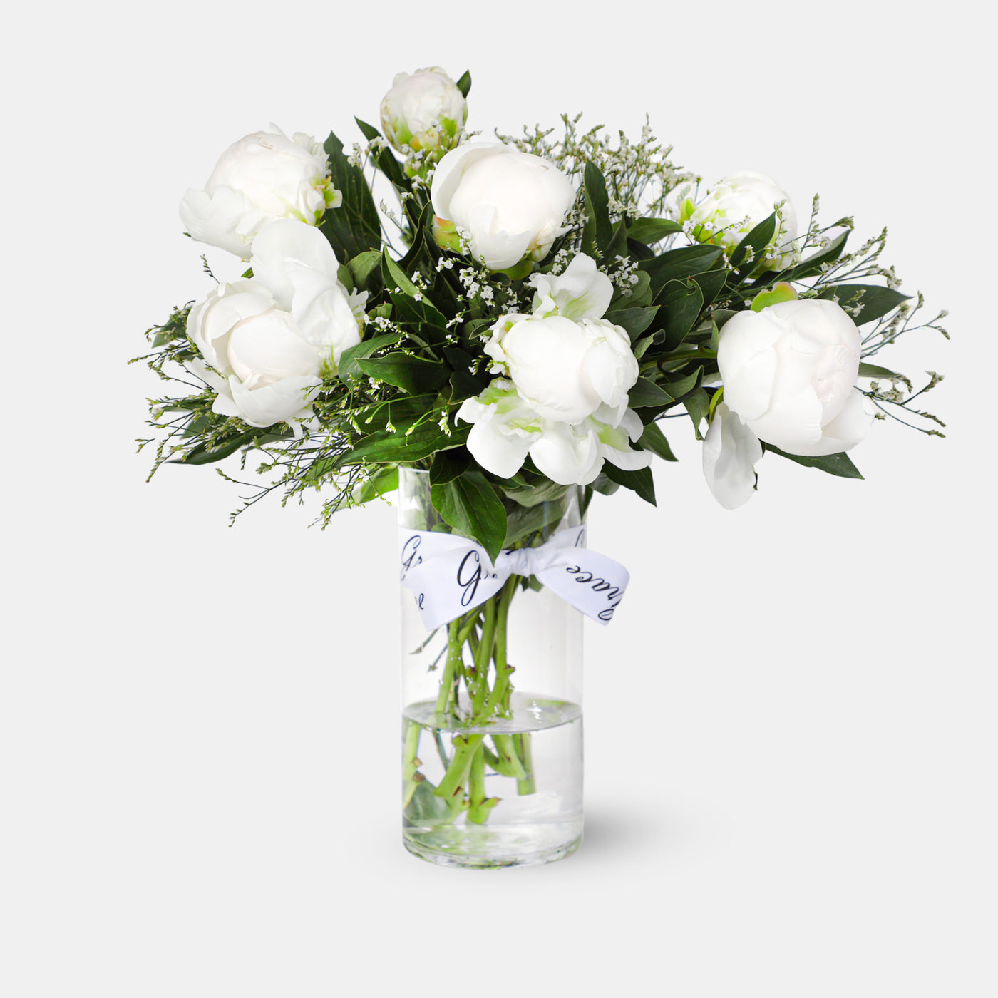 White Peony in Vase