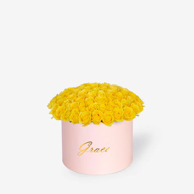 Yellow Roses in Box