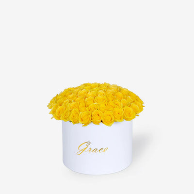 Yellow Roses in Box