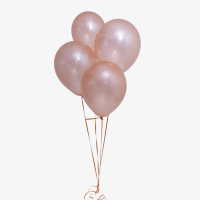 Metallic Peach Balloon