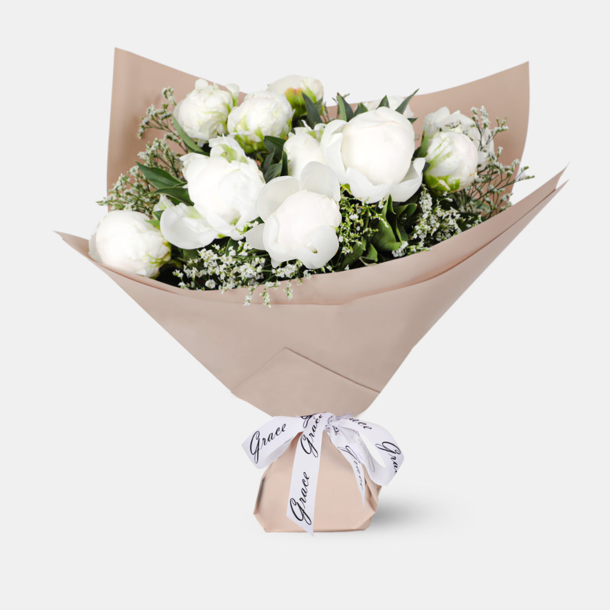 White Peony Bouquet
