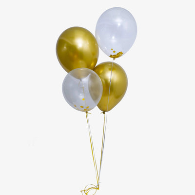 Gold and white Balloon
