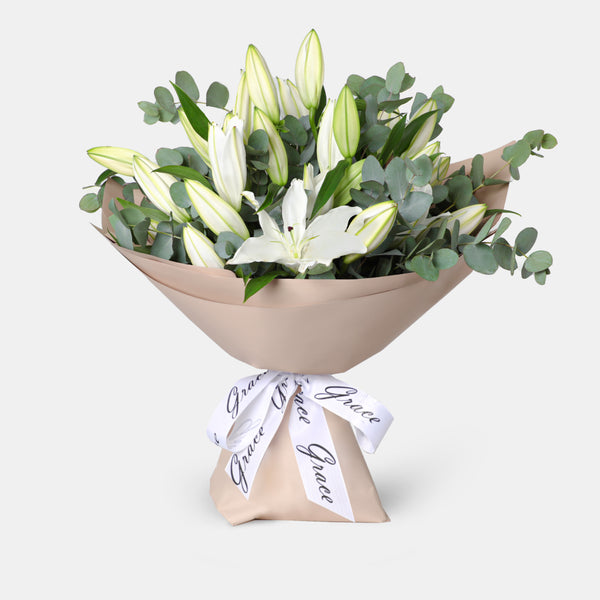 White Lilies in Bouquet